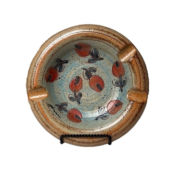 VINTAGE CIGAR ASHTRAY ITALIAN POTTERY SIGNED LAZZARO FROM MODIGLIANI STUDIO - Picture 1 of 9